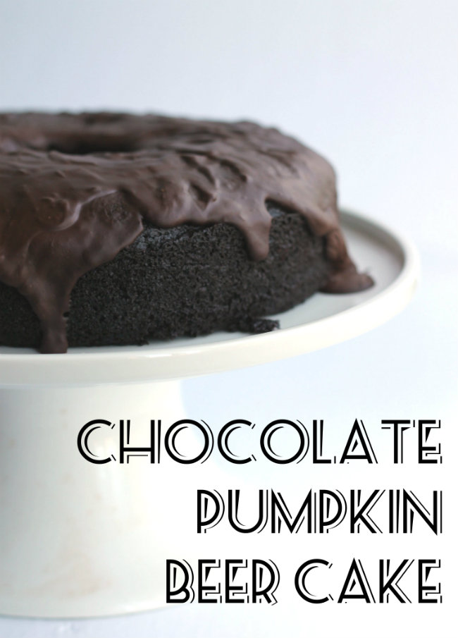 Chocolate Pumpkin Beer Cake {Vegan}