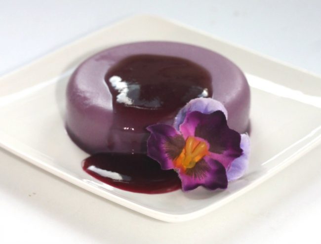 Purple Panna Cotta {Vegan}