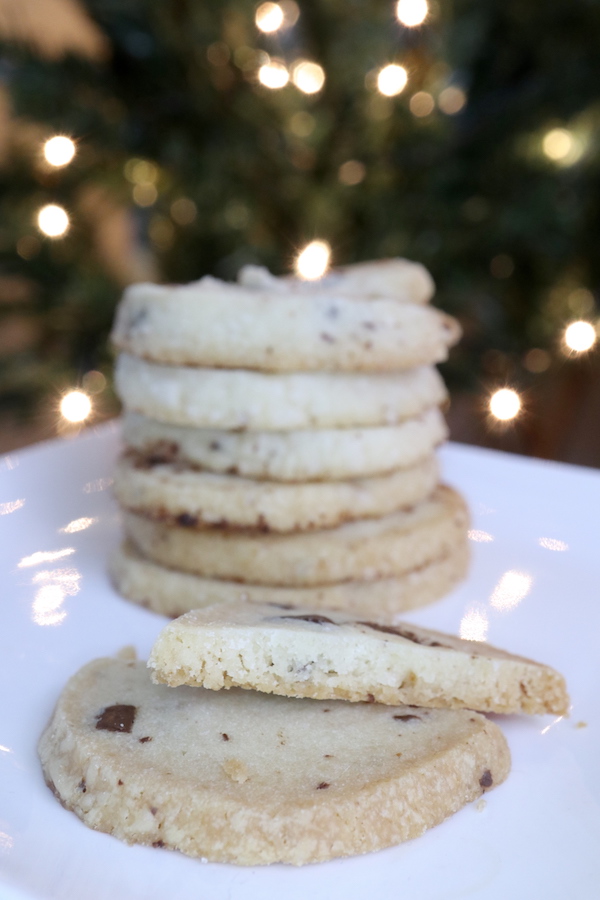 Salted Dark Chocolate Shortbread