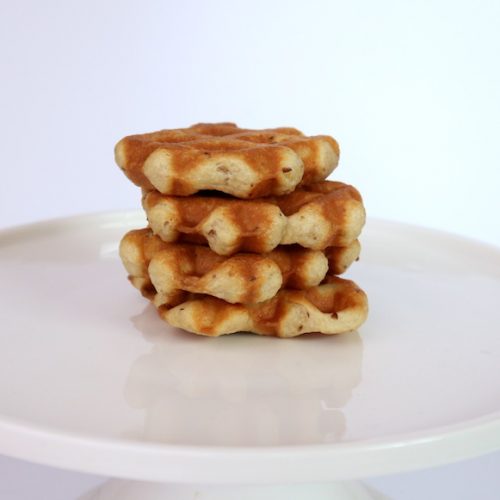 a stack of waffles